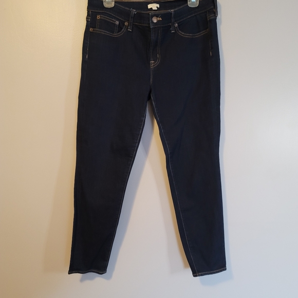 J Crew Mid-rise skinny Jean in Rinse Wash Ankle Length - Picture 4 of 6